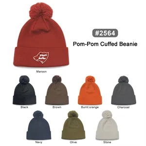 12" Knit Pompon Beanie