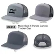 7 Panel Performance Camper Trucker Cap | https://www.bestnamebadges.com