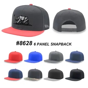 Baseball Team Cap 6 Panel Flat Bill Snapback