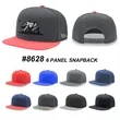 Baseball Team Cap 6 Panel Flat Bill Snapback | https://www.bestnamebadges.com