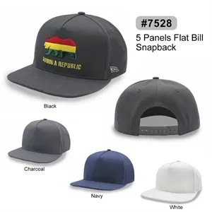 5 panel high profile snapback cap