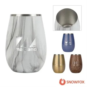 Snowfox® 8 oz. Vacuum Insulated Sauvignon Blanc Wine Glass | https://www.bestnamebadges.com