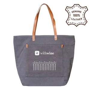 Leather Handle Sands Tote