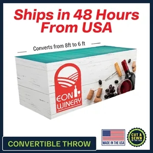 8 ft. to 6 x 30"T x 29"H Convertible Table Throw ( 4 Sided )