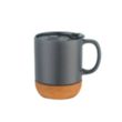 12 oz. Ceramic Mug with Cork Base | https://www.bestnamebadges.com