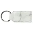 Marble Laserable Leatherette Rectangle Keychain | https://www.bestnamebadges.com