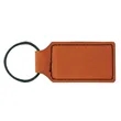 Rawhide Laserable Leatherette Rectangle Keychain | https://www.bestnamebadges.com