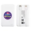 Guild 5000mAh UL-Listed Power Bank with Built-in Cables | https://www.bestnamebadges.com