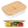 Glass Food Container w/Bamboo Lid | https://www.bestnamebadges.com