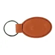 Rawhide Laserable Leatherette Oval Keychain | https://www.bestnamebadges.com