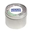Small Round Window Tin Premium Fill | https://www.bestnamebadges.com