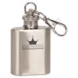 1oz Stainless Steel Flask Keychain | https://www.bestnamebadges.com