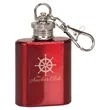 1oz. Red Stainless Steel Flask Keychain | https://www.bestnamebadges.com
