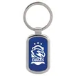 Blue Laserable Metal Rectangle Keychain | https://www.bestnamebadges.com