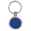 Blue Laserable Metal Round Keychain | https://www.bestnamebadges.com