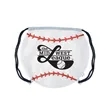 Game Time! Baseball Drawstring Bag | https://www.bestnamebadges.com