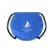 Recycled Polyester Globe Earth Drawstring Bag | https://www.bestnamebadges.com