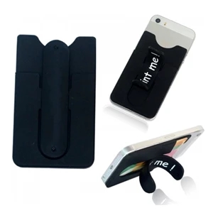 Mobile Phone Silicone Sticky Card Holder Stand