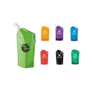 Collapsible Water Bottle/Bag With Carabiner