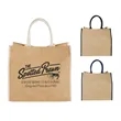 Large Jute Tote | https://www.bestnamebadges.com