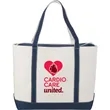 Baltic 24oz Cotton Canvas Tall Zippered Tote | https://www.bestnamebadges.com