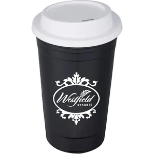 The Traveler Insulated Cup 16 oz. w/ Lid | https://www.bestnamebadges.com