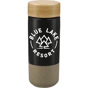 Arlo Ceramic Tumbler with Bamboo lid 11oz | https://www.bestnamebadges.com