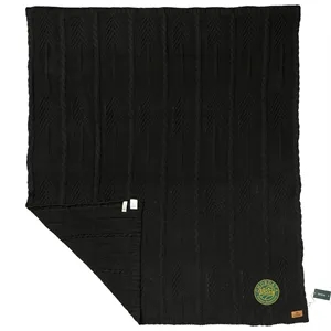 tentree Organic Cotton Cable Blanket | https://www.bestnamebadges.com