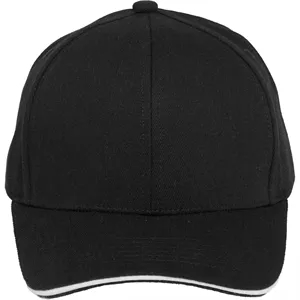 Recycled Cotton Twill 6 Panel Split Peak Ballcap | https://www.bestnamebadges.com