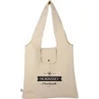 Packable 8oz Organic Cotton Tote | https://www.bestnamebadges.com