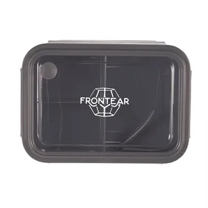 Three Compartment Food Storage Bento Box | https://www.bestnamebadges.com