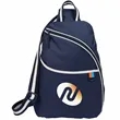 Retro Sport Recycled Sling Backpack | https://www.bestnamebadges.com