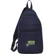 Puffer Recycled Sling Backpack | https://www.bestnamebadges.com