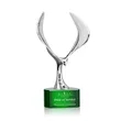Maverick Eagle Award on Paragon Base - Green | https://www.bestnamebadges.com