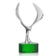 Maverick Eagle Award on Paragon Base - Green | https://www.bestnamebadges.com