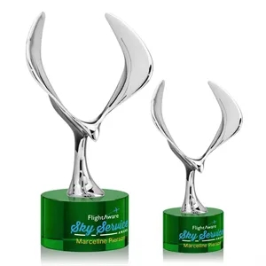 Maverick Eagle VividPrint™ Award on Marvel Base - Green | https://www.bestnamebadges.com