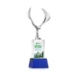 Maverick Eagle VividPrint™ Award on Belcroft Base - Blue | https://www.bestnamebadges.com