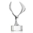 Maverick Eagle Award on Paragon Base - Clear | https://www.bestnamebadges.com