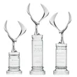 Maverick Eagle Award on Colverstone Base - Clear | https://www.bestnamebadges.com