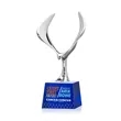 Maverick Eagle VividPrint™ Award on Robson Base - Blue | https://www.bestnamebadges.com