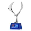 Maverick Eagle VividPrint™ Award on Robson Base - Blue | https://www.bestnamebadges.com