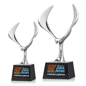 Maverick Eagle VividPrint™ Award on Robson Base - Black | https://www.bestnamebadges.com