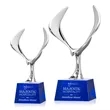 Maverick Eagle Award on Robson Base - Blue | https://www.bestnamebadges.com