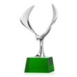 Maverick Eagle Award on Robson Base - Green | https://www.bestnamebadges.com