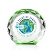 Seville VividPrint™ Award - Green | https://www.bestnamebadges.com