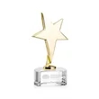 Tuscany Gold Star on Paragon Base - Clear | https://www.bestnamebadges.com