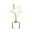 Tuscany Gold Star on Marvel Base - Clear | https://www.bestnamebadges.com