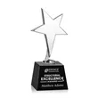 Tuscany Chrome Star on Robson Base - Black | https://www.bestnamebadges.com