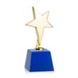 Tuscany Gold Star on Robson Base - Blue | https://www.bestnamebadges.com
