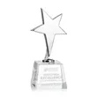 Tuscany Chrome Star on Robson Base - Clear | https://www.bestnamebadges.com